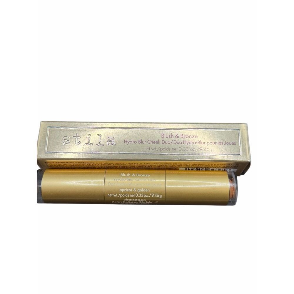 New Stila Blush & Bronze Hydro-Blur Cheek Duo in the apricot & golden shade